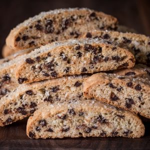 Coconut Chocolate Chip Biscotti