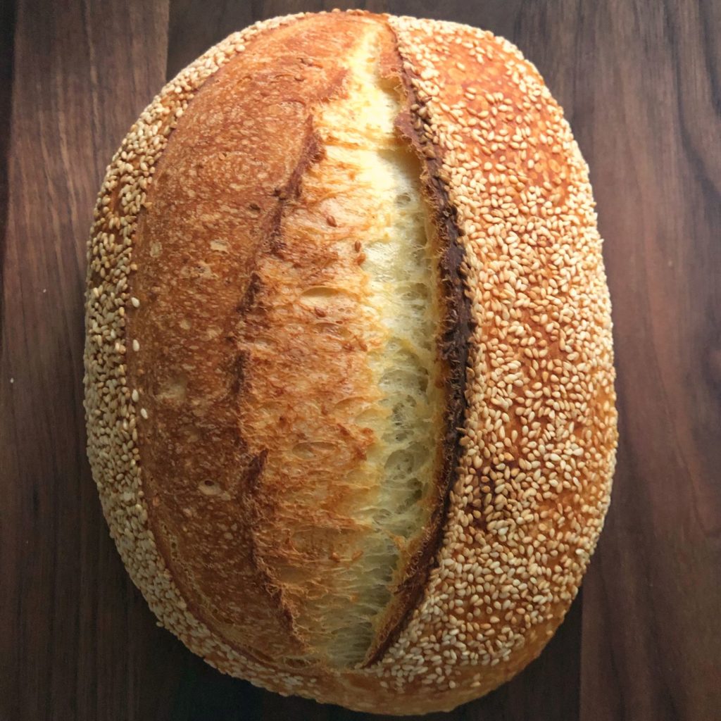 Sesame Semolina Sourdough