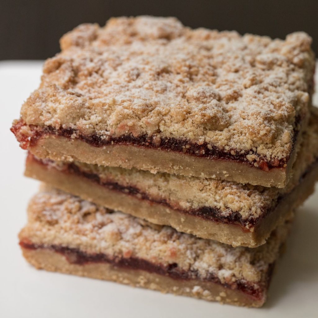 Raspberry Crumb Bars