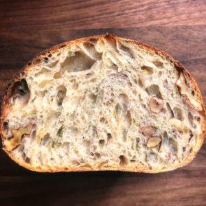 Scallion Walnut Sourdough