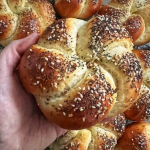 Everything Challah Rolls