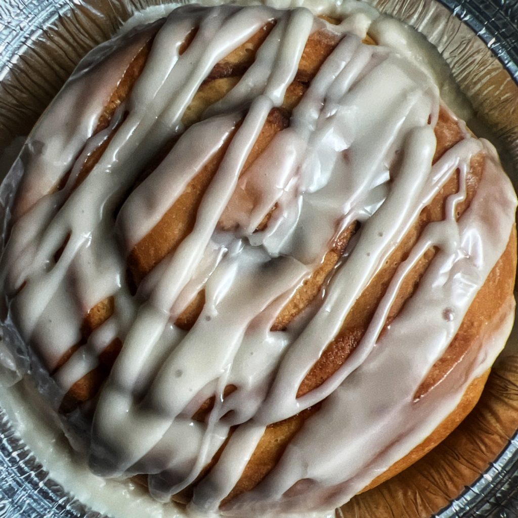 Large Glazed Cinnamon Roll